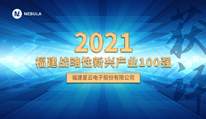 喜報(bào)！星云股份獲評(píng)“2021福建戰(zhàn)略性新興產(chǎn)業(yè)100強(qiáng)”